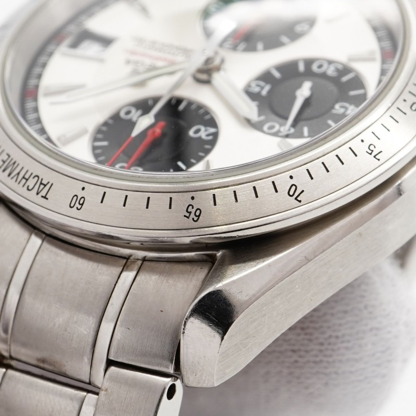 シルバー文字盤腕時計 メンズ