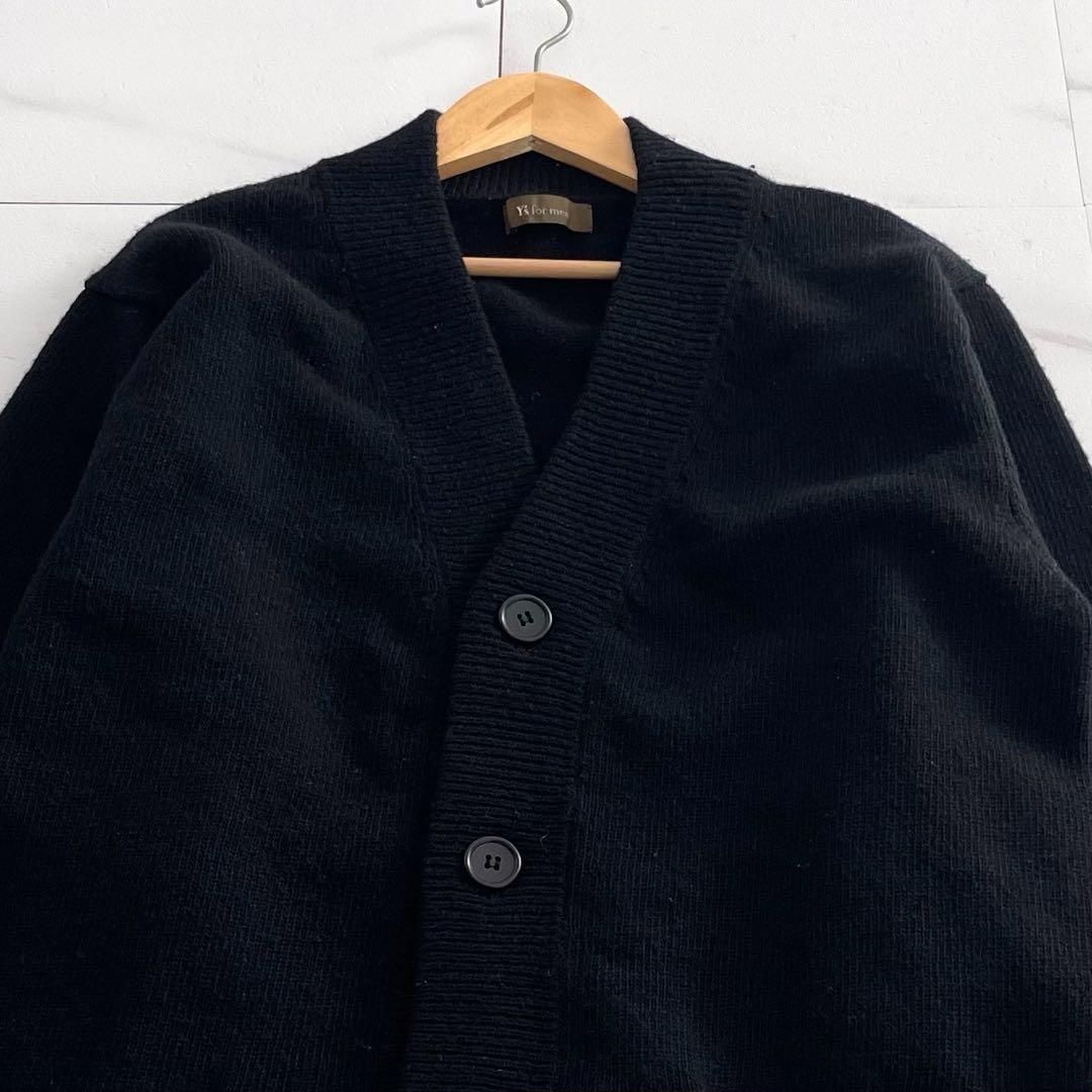 Y's for men cardigan Knit wool Black 3 - メルカリ