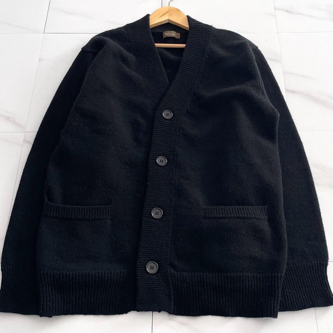 Y’s for men ワイズ ウールカーディガン ブラック サイズ3 Y's for men cardigan Knit wool Black 3 - メルカリ