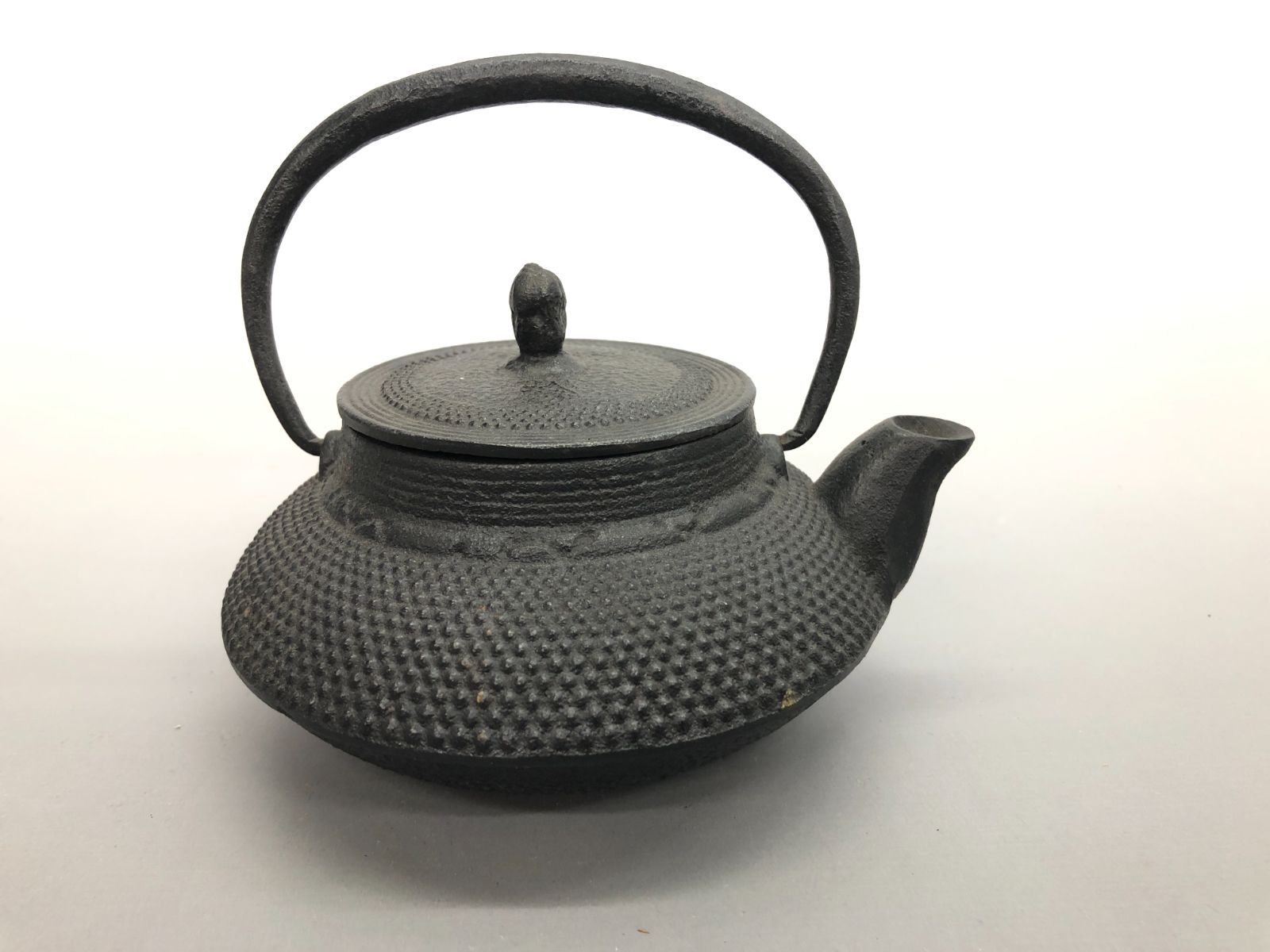 南部鉄器 鉄器 鉄製 鋳物 照光堂 茶托 花文 4点 /照光堂 鉄瓶 急須 黒