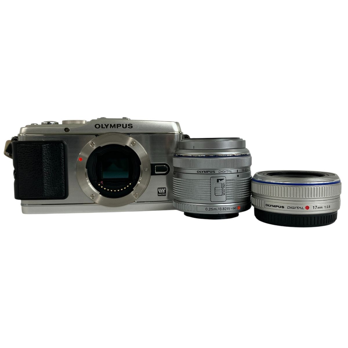 Amazon | OLYMPUS ミラーレス一眼 E-P1 ツインレンズキット シルバー E