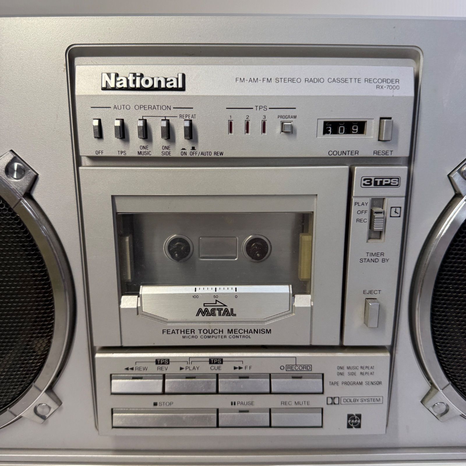 ☆ナショナル National☆FM AM ステレオラジオカセットレコーダー RX
