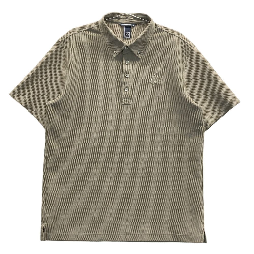 サイズ：3 ZOY ゾーイ ; メッシュ 半袖ポロシャツ カーキ系