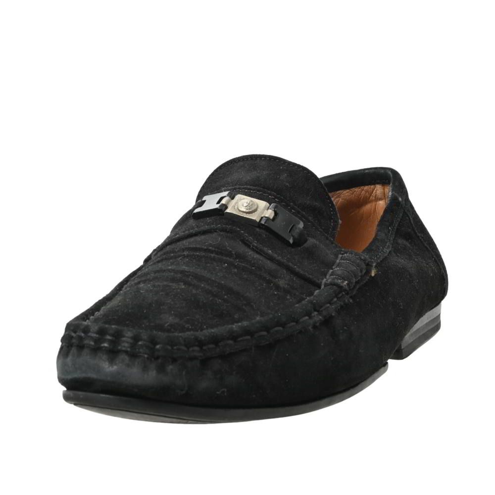 Gianni Versace ヴィンテージ メタル メデューサ スエード モカシン