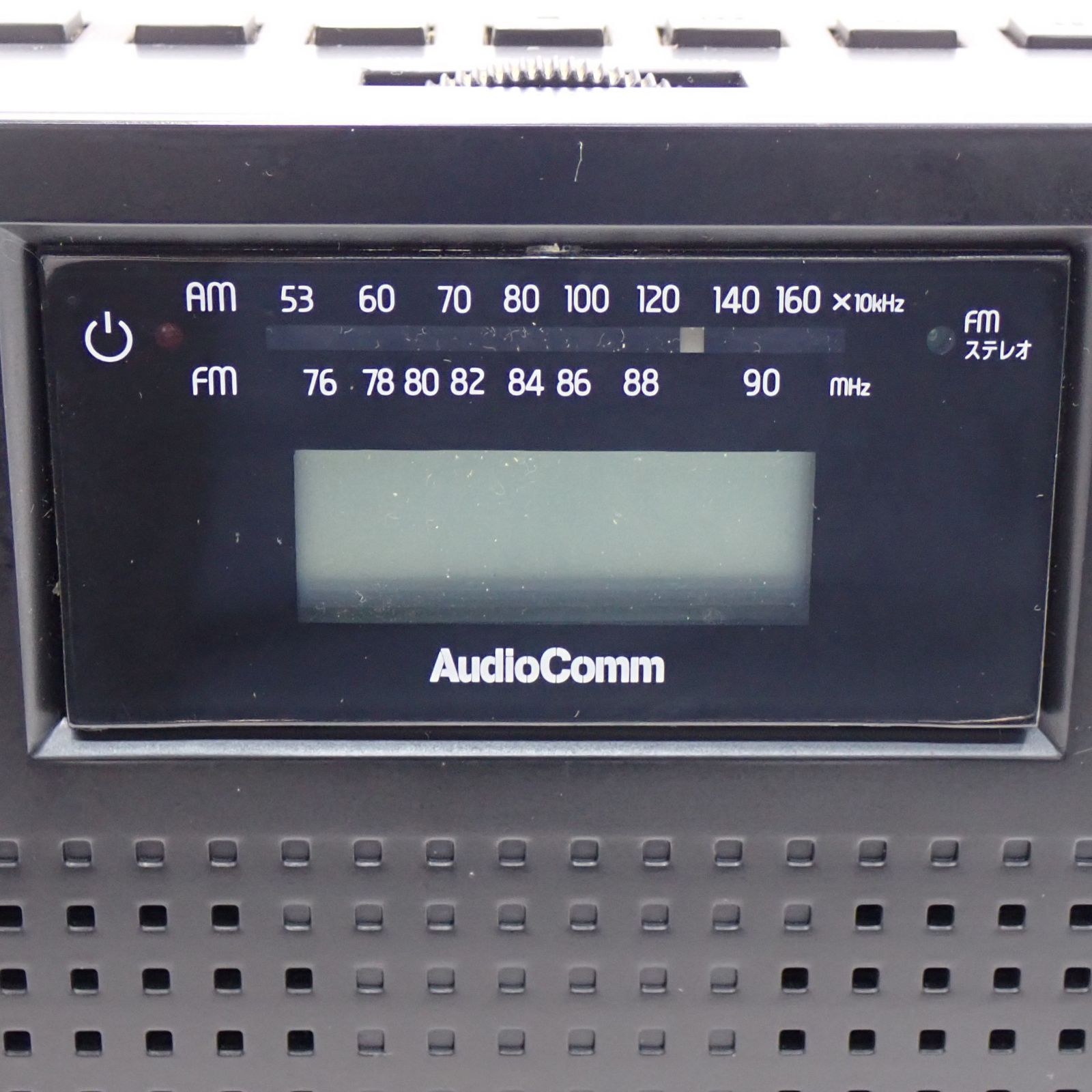 オーム電機 AudioComm ステレオCDラジオ RCD-R30N-K ブラック ジャンク