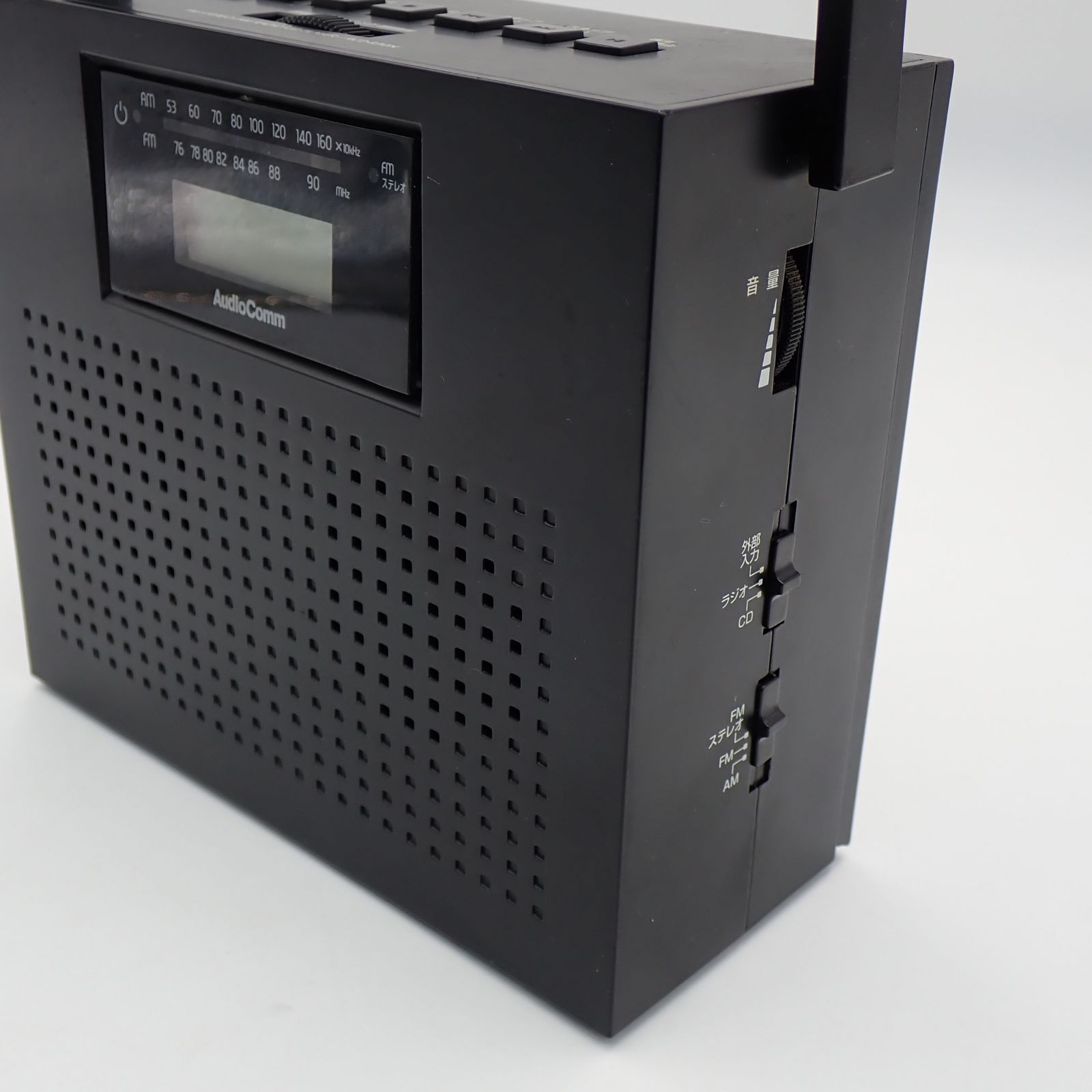 【中古】オーム電機 ラジカセ RCD-R30N-K [ブラック] オーム電機 AudioComm ステレオCDラジオ RCD-R30N-K ブラック ジャンク