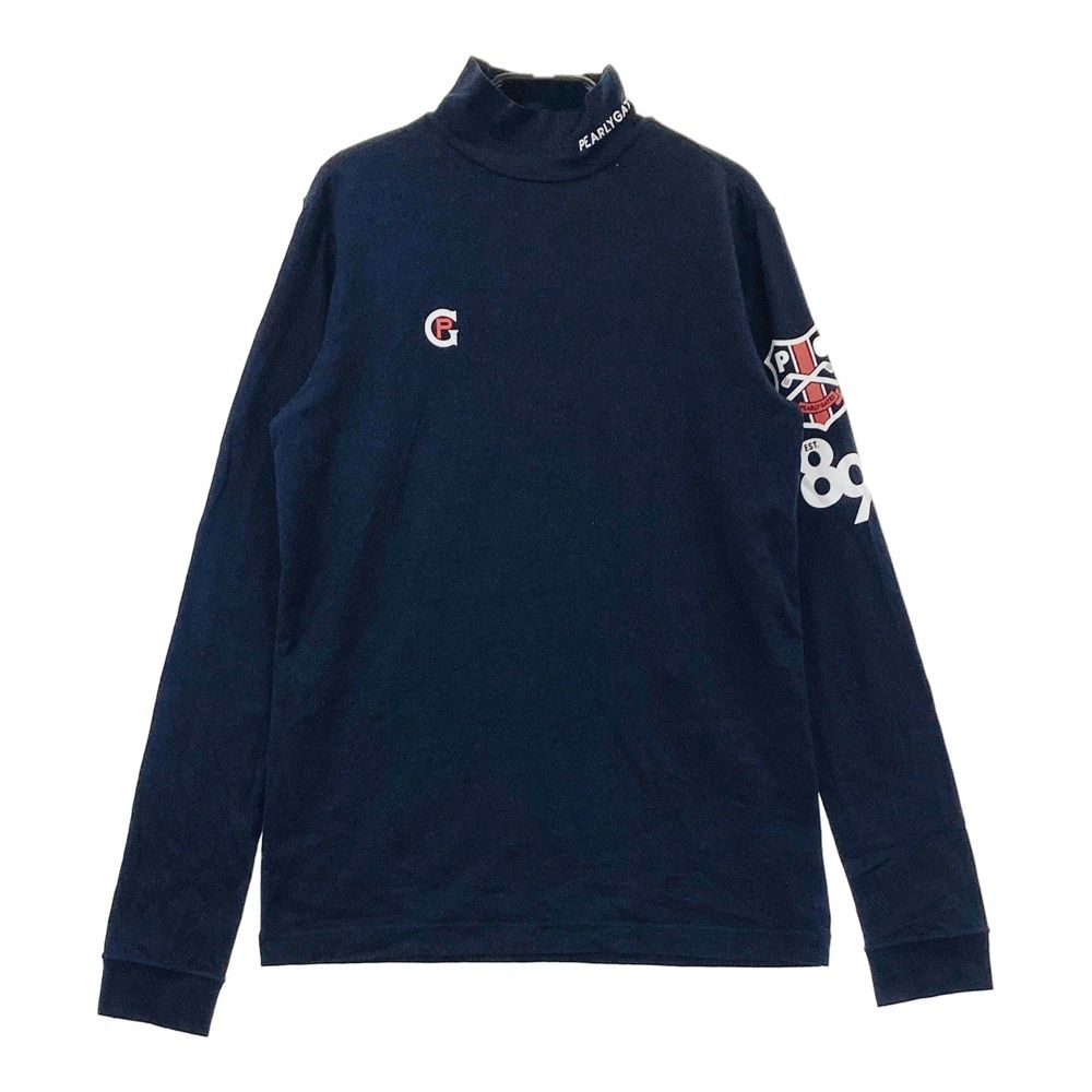 サイズ：2 PEARLY GATES パーリーゲイツ  ハイネック長袖Tシャツ  ネイビー系 [240101633985] ゴルフウェア レディース ストスト