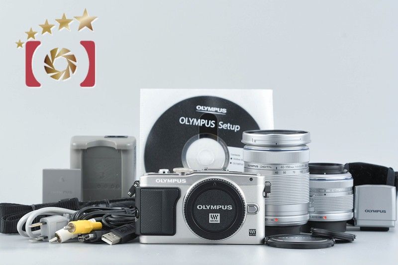 中古】OLYMPUS オリンパス PEN Lite E-PL5 ダブルズームレンズキット