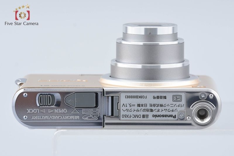 中古】Panasonic パナソニック LUMIX DMC-FX60 ゴールド コンパクト