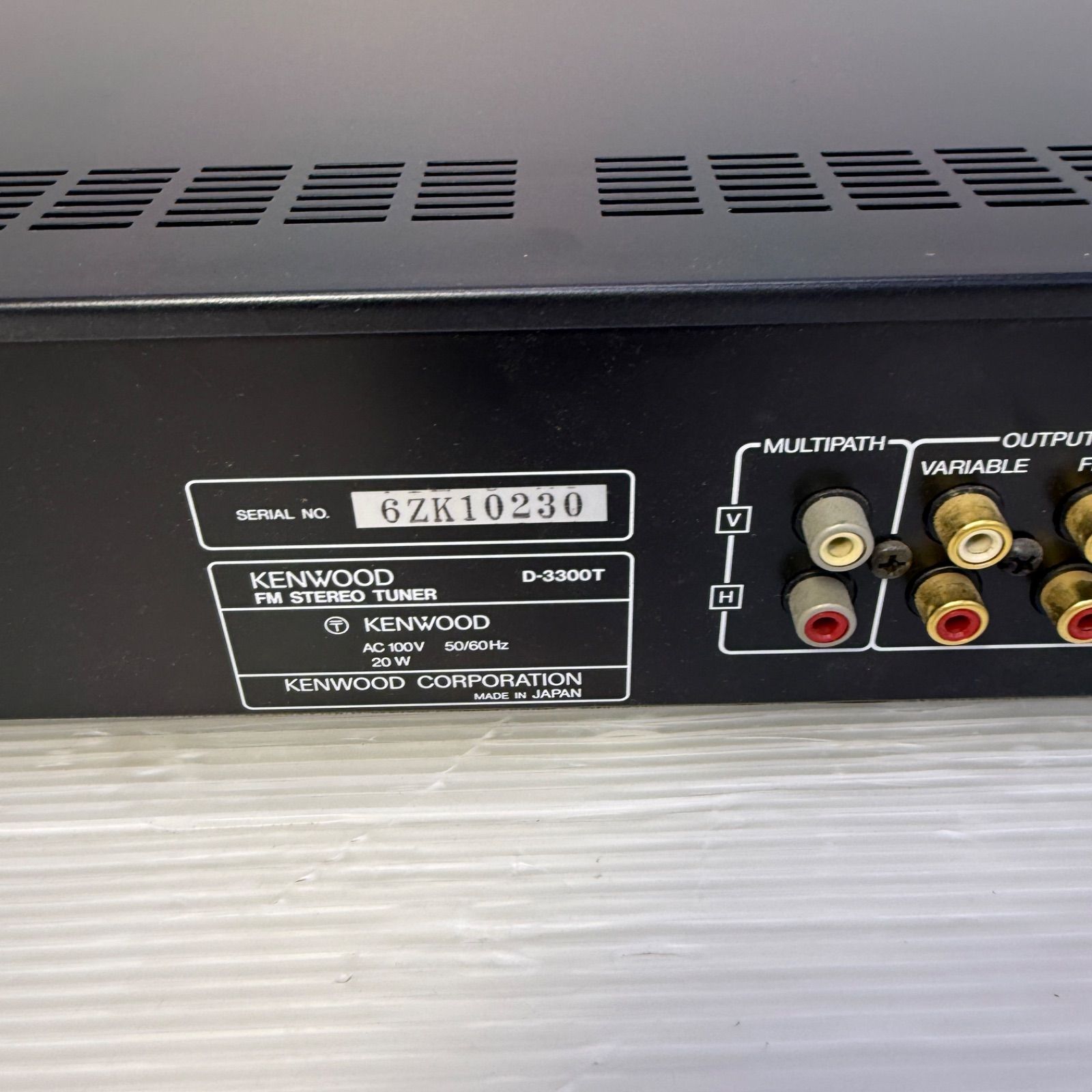 #KENWOOD ケンウッド FMステレオチューナー D-3300T ☆KENWOOD ケンウッド☆シンセサイザー FM チューナー D-3300T