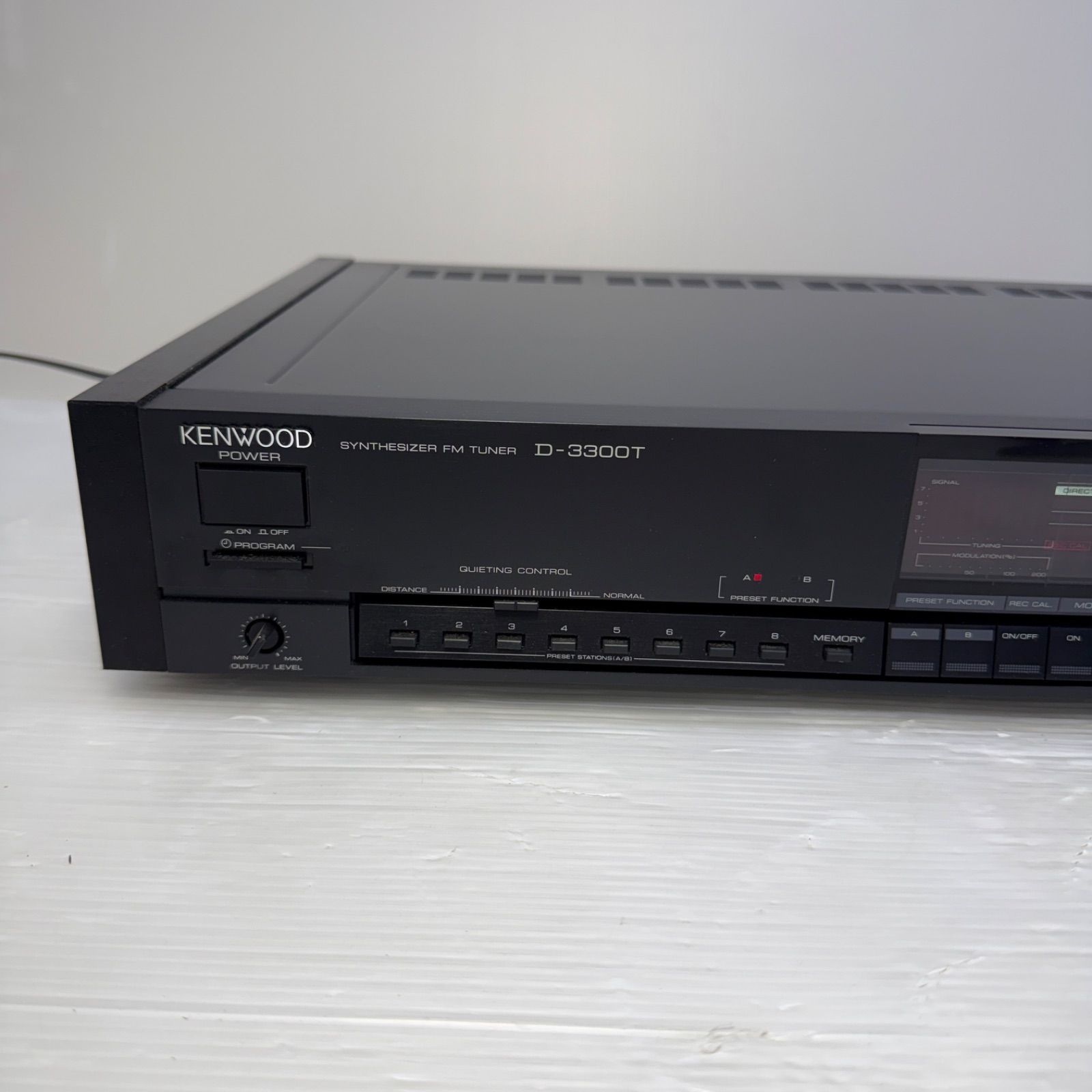 #KENWOOD ケンウッド FMステレオチューナー D-3300T ☆KENWOOD ケンウッド☆シンセサイザー FM チューナー D-3300T