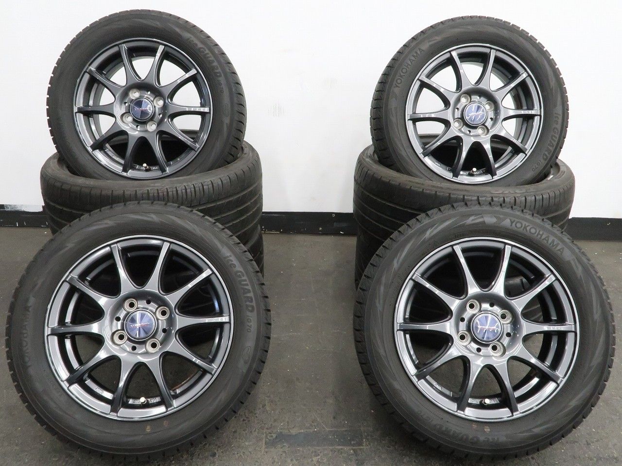 軽自動車に 4本 社外 14インチ 4.5J +45 4H 100 スタッドレス YOKOHAMA 