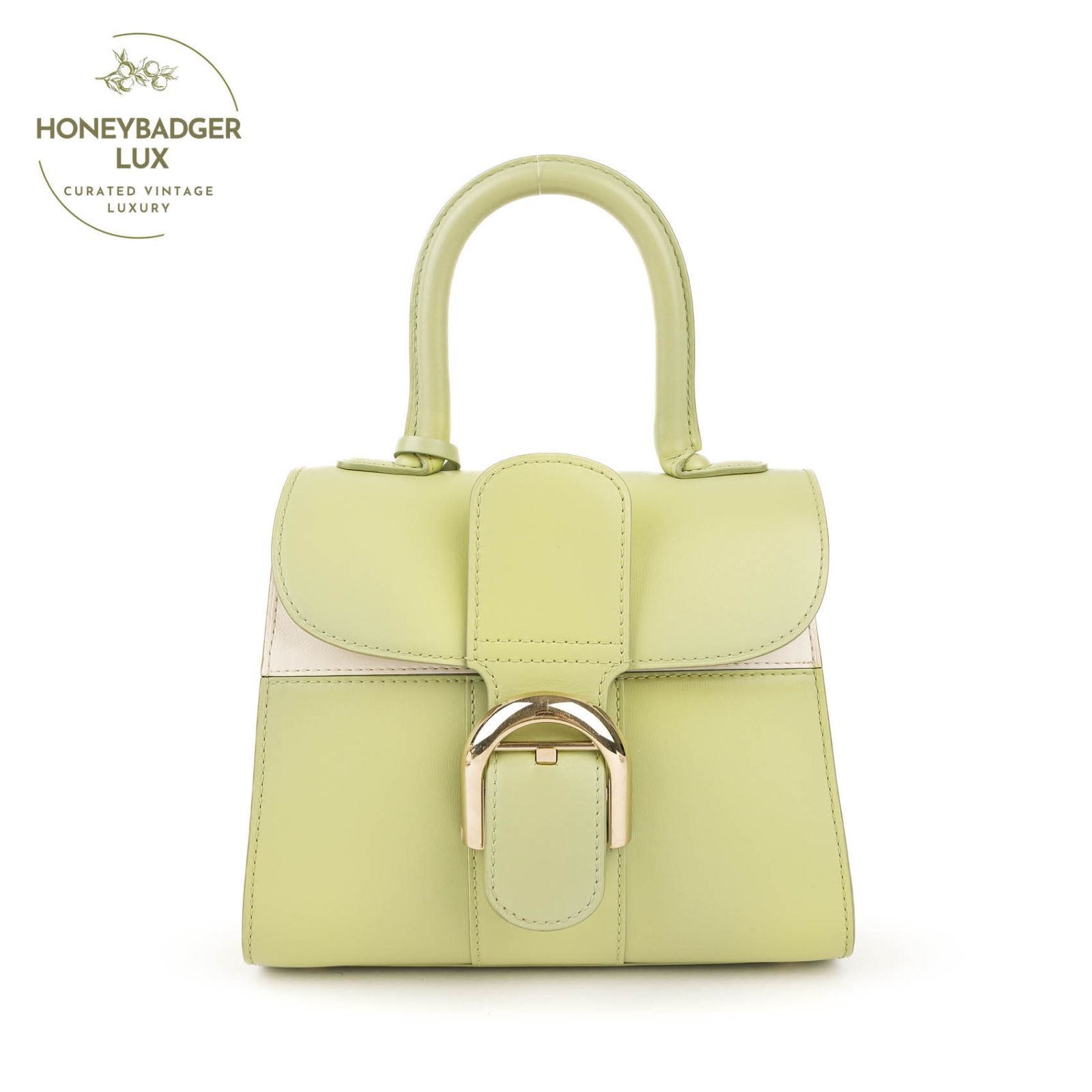 中古】 DELVAUX デルヴォー デルボー ブリヨン MM Brillant Box Calf 