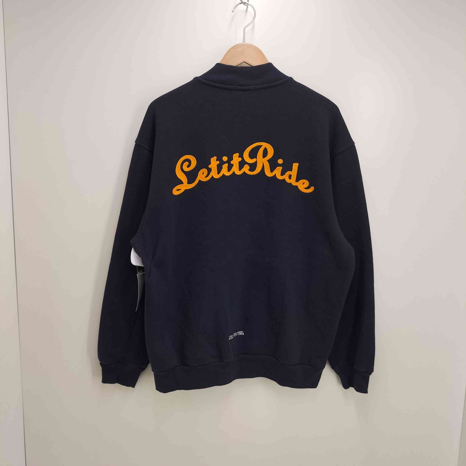 レットイットライド Let it Ride 刺繍ロゴ スウェットスタジャン 