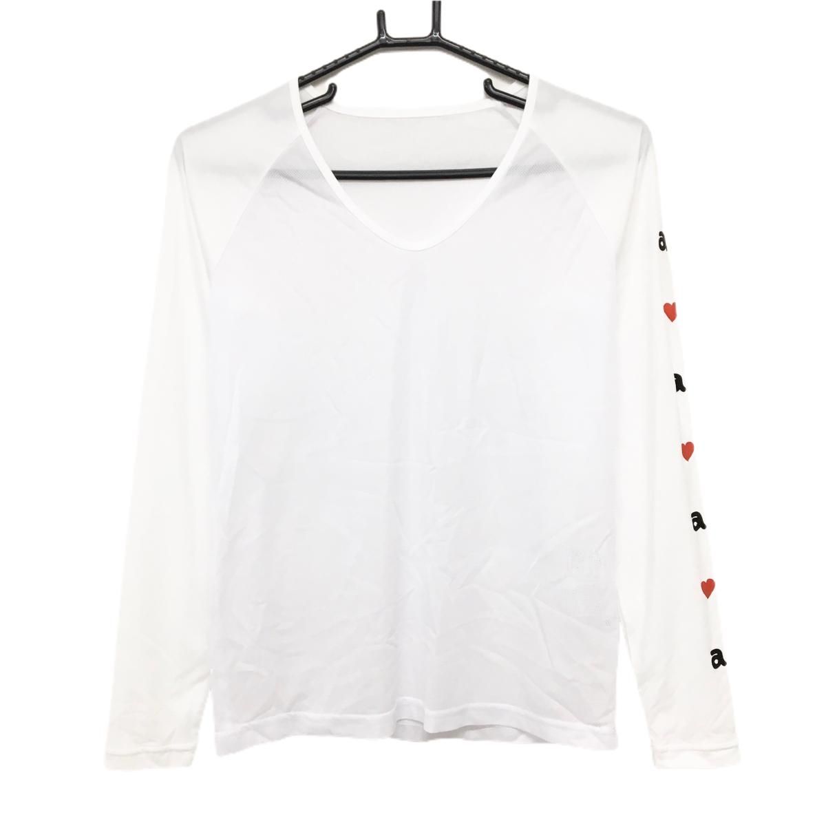 超美品】アルチビオ インナーシャツ 白 身頃メッシュ 袖ロゴ