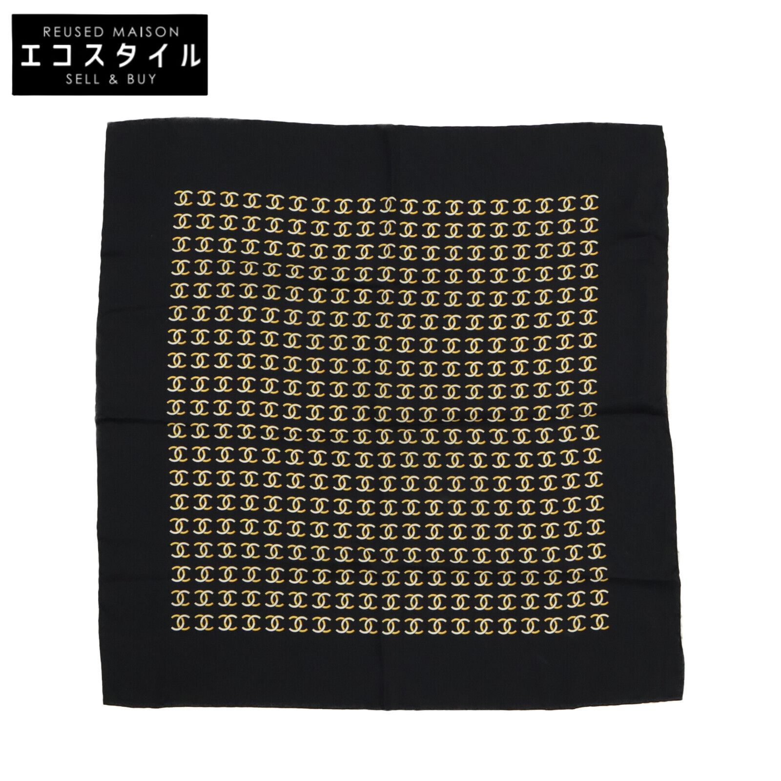 CHANEL シャネル 【美品】ココマーク 総柄 シルク100％ - メルカリ