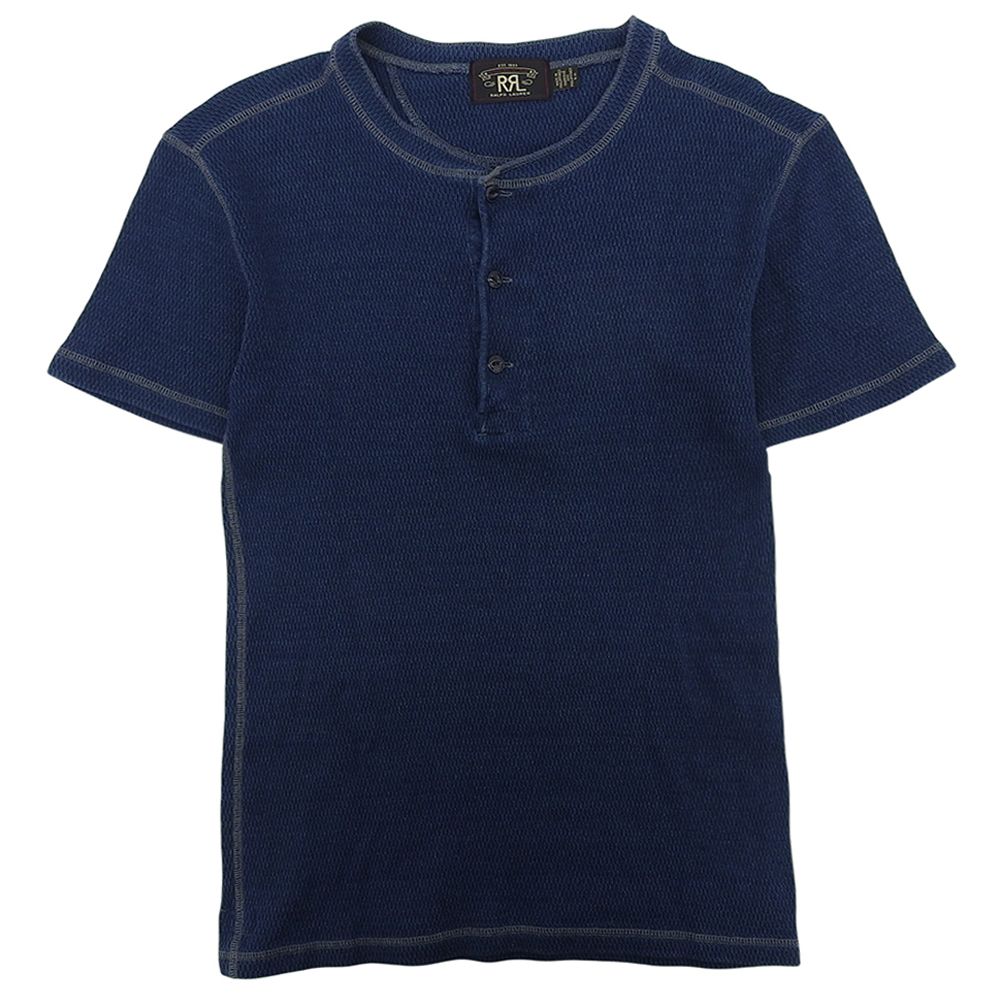 RRL ダブルアールエル ヘンリーネックワッフルTシャツ トップス メンズ