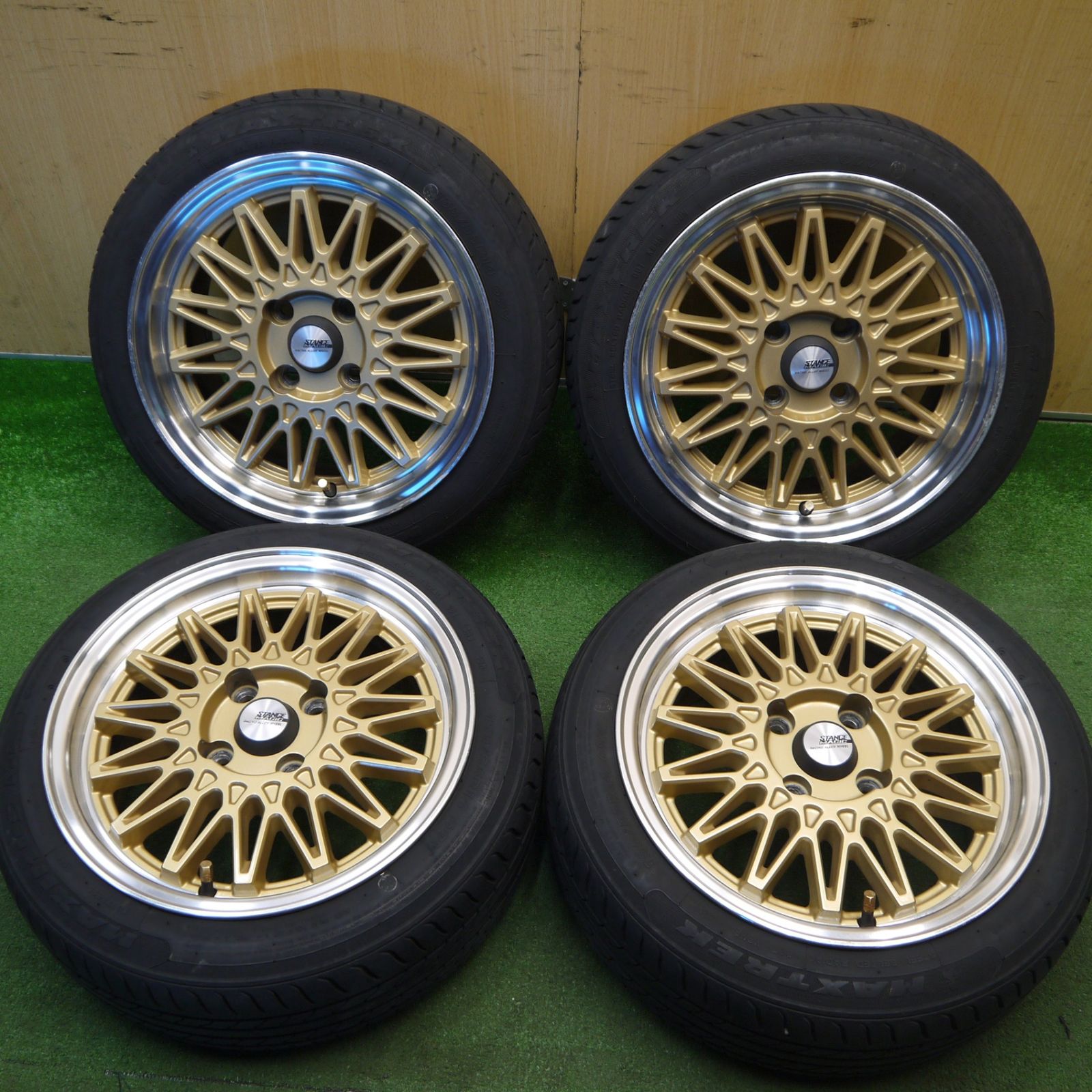 4本価格！23年☆155/55R14 マックストレック MAXIMUS M1 STANCE MAGIC