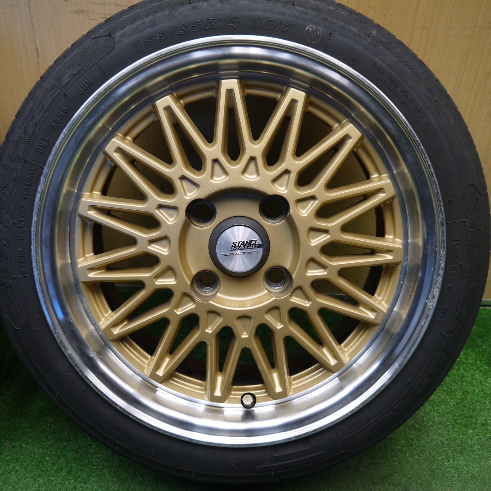 4本価格！23年☆155/55R14 マックストレック MAXIMUS M1 STANCE MAGIC