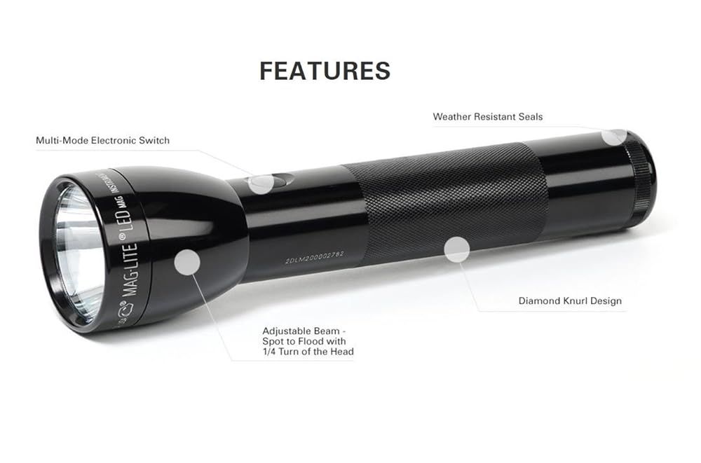 第三世代：3rd Generation 【本体色：ブラック】 MAGLITE 2D LED