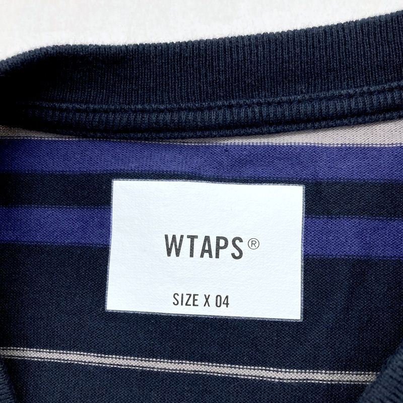 WTAPS ダブルタップス 23SS ボーダー ロンT 231ATDT-CSM21 Tシャツ