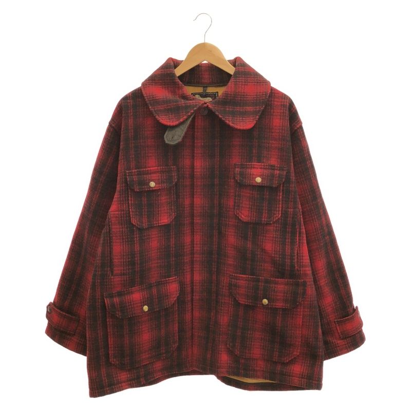 Woolrich マッキーノ ５０年代 ウールジャケット チェック柄 中古】WOOLRICH 50-60s マッキーノジャケット サイズ50(L～LL相当) 赤