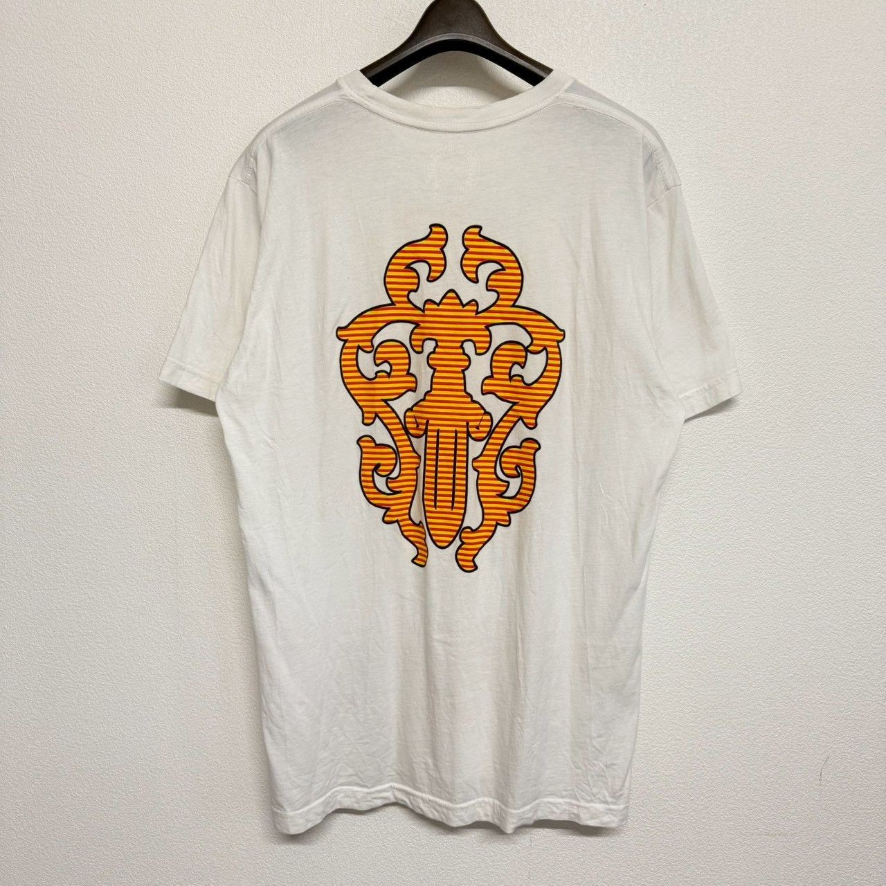 CHROME HEARTS クロムハーツ ダガー バックプリント 白 ホワイト 