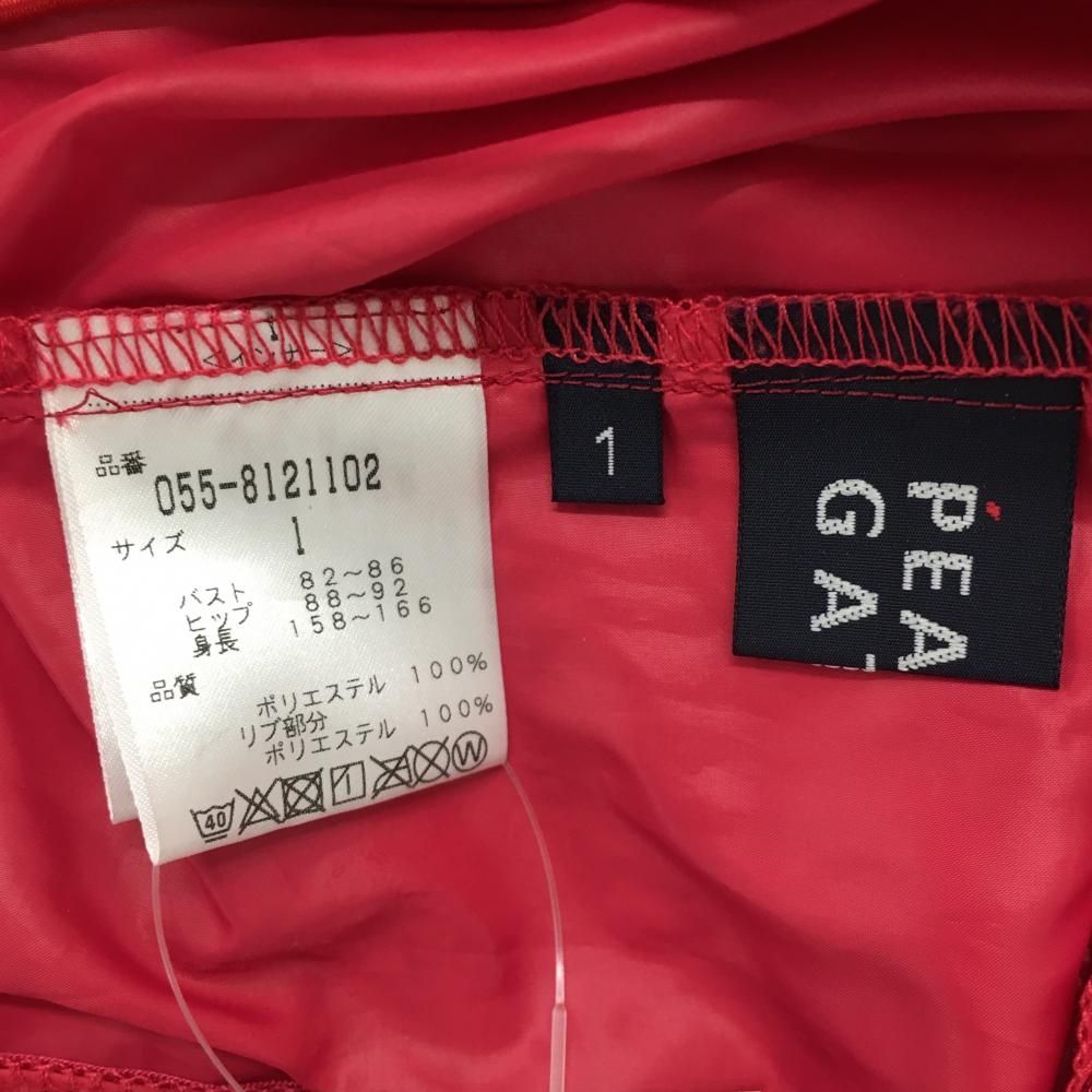 美品】パーリーゲイツ ジャケット レッドピンク 薄手 レディース 1(M