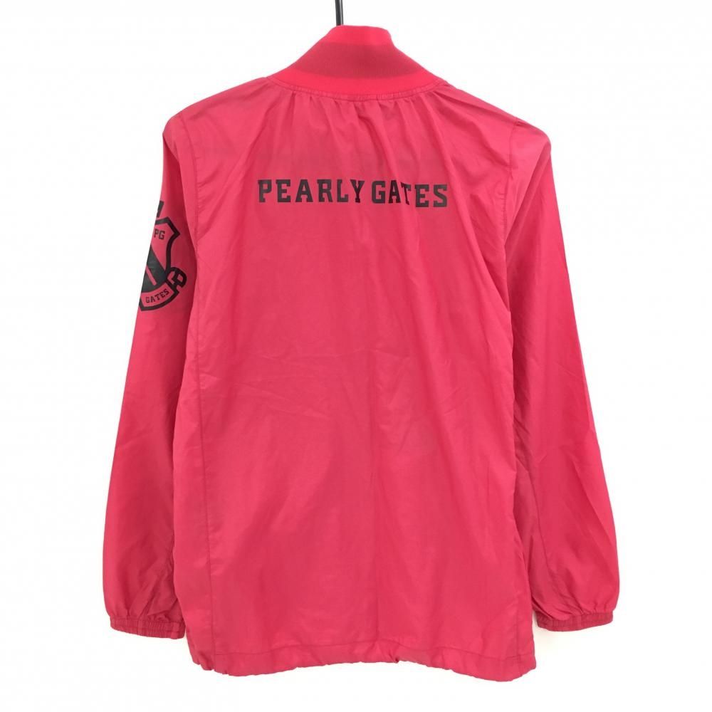美品】パーリーゲイツ ジャケット レッドピンク 薄手 レディース 1(M