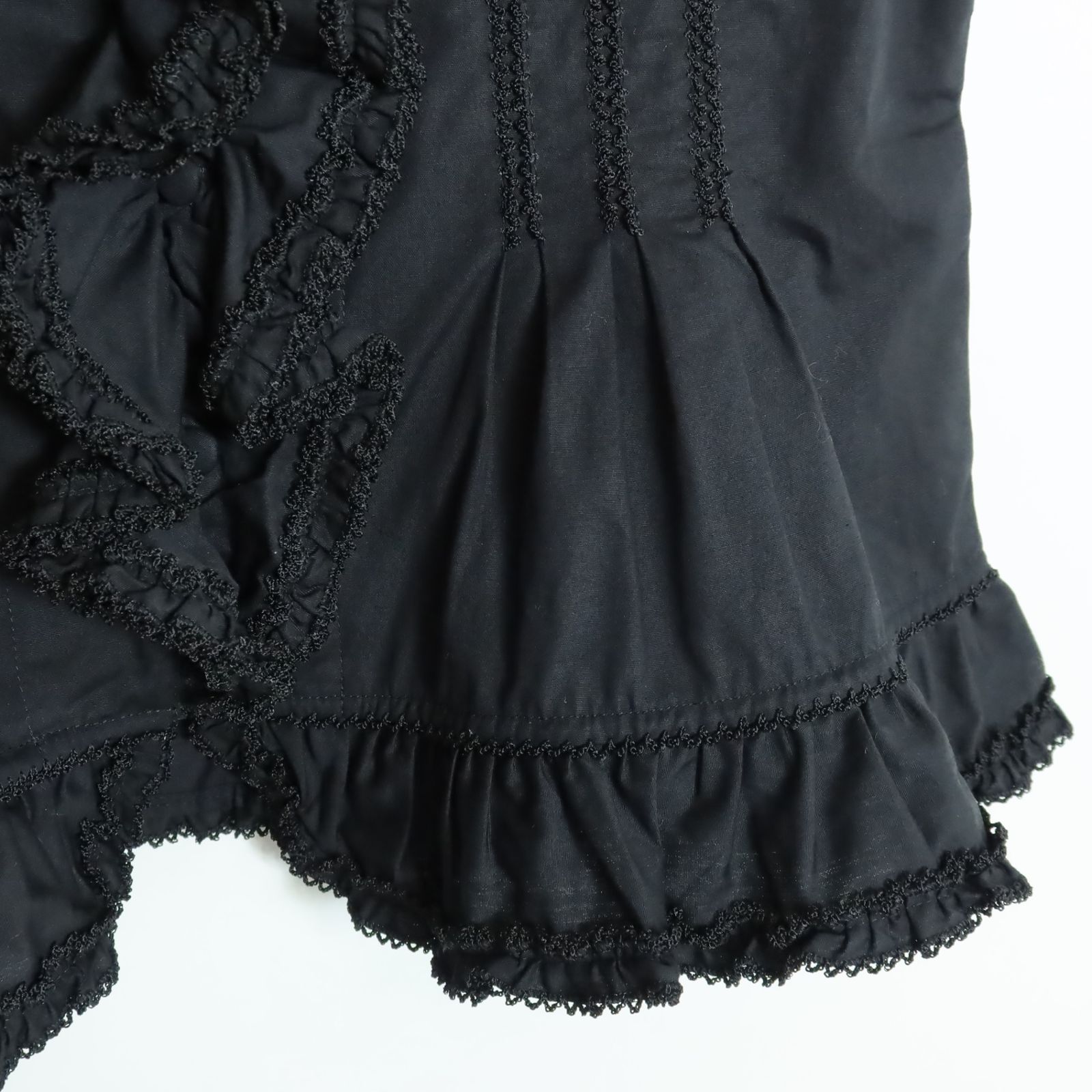 ワンダフルワールド カネコイサオ☆半袖ブラウス フリル＆ピコレース