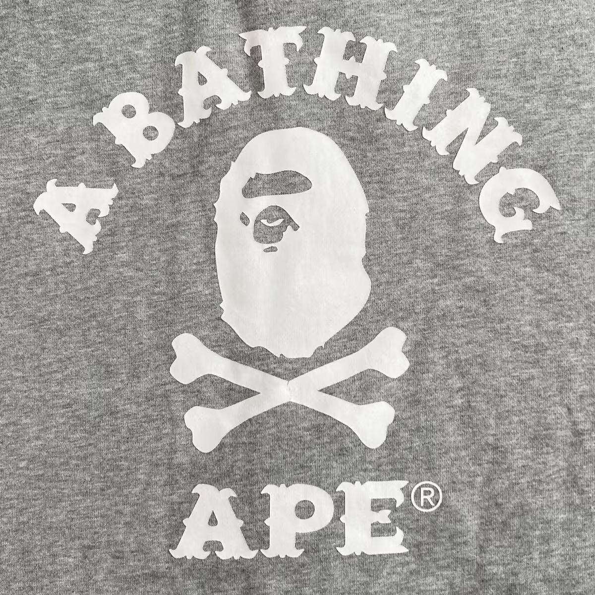 BAPE SKULL BONE カレッジロゴ ジップ パーカー A BATHING APE