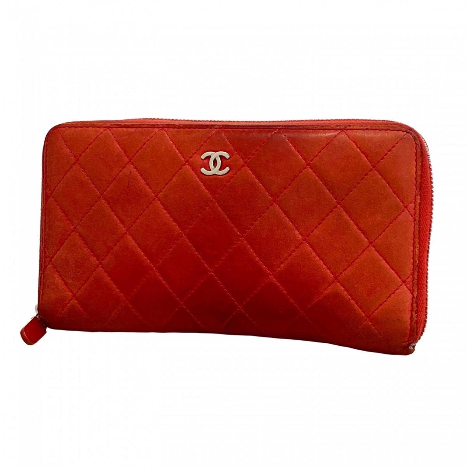 CHANEL シャネル 財布 マトラッセ ラムスキン ラウンドジップ 16623053 