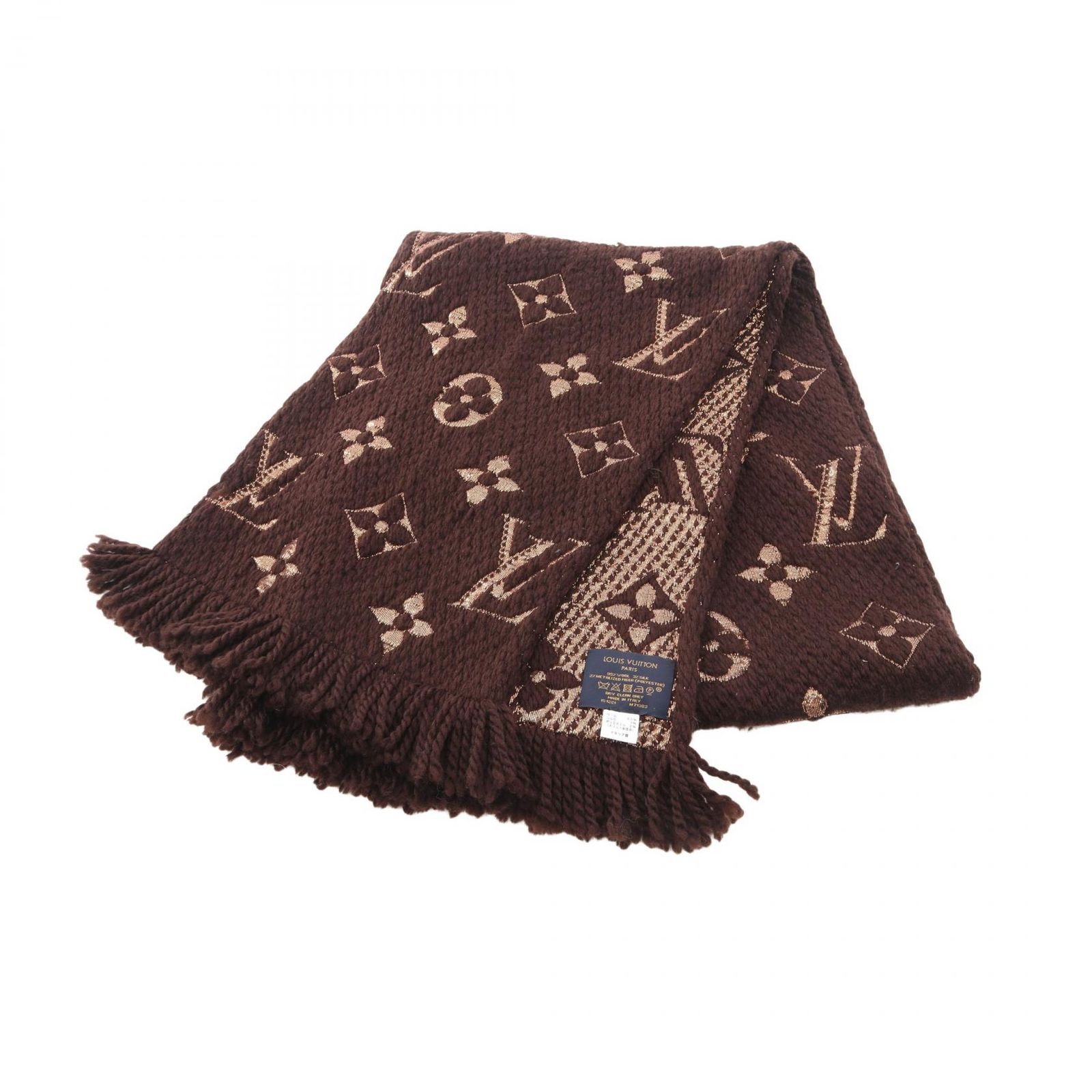 LOUIS VUITTON ルイ・ヴィトン エシャルプ ロゴマニア シャイン 