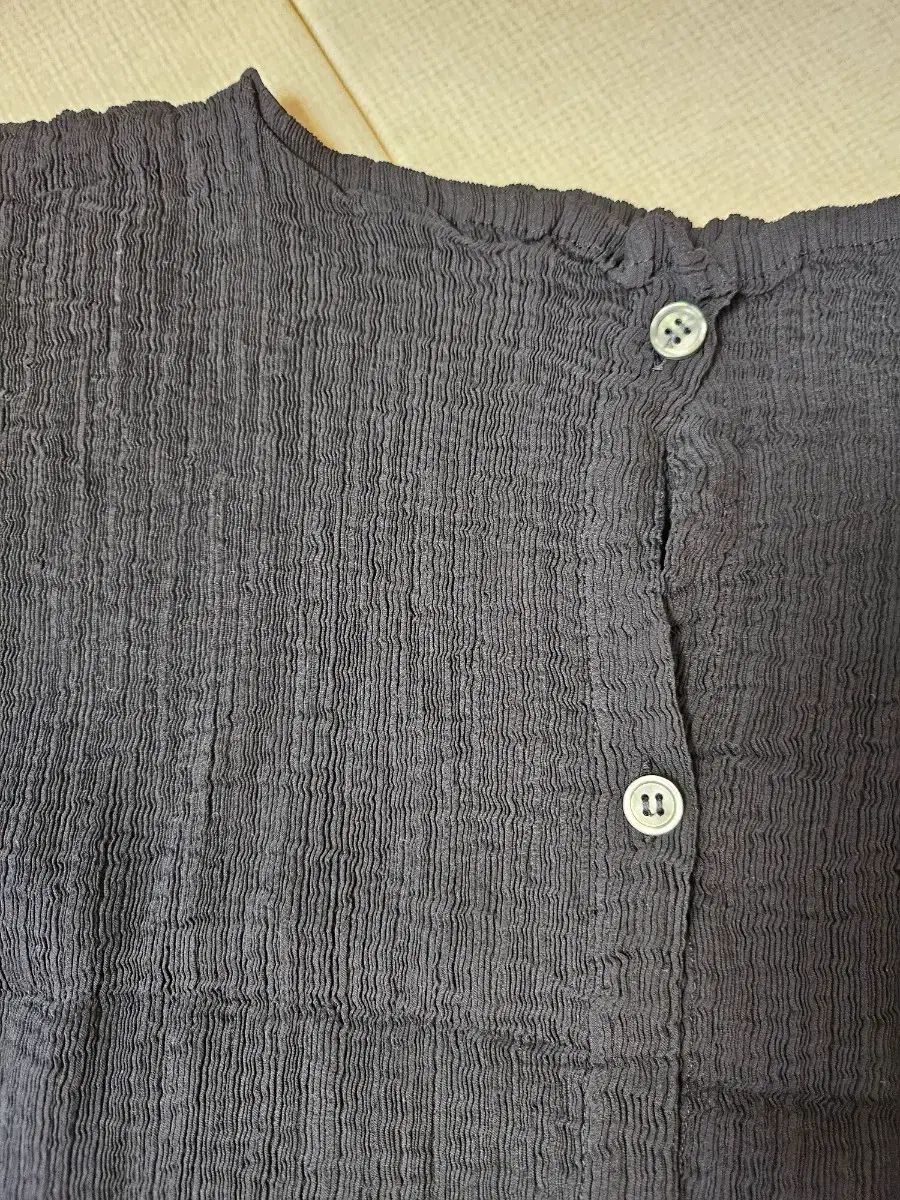 ISSEY MIYAKE イッセイミヤケ シースルークレープ トップス ブラック