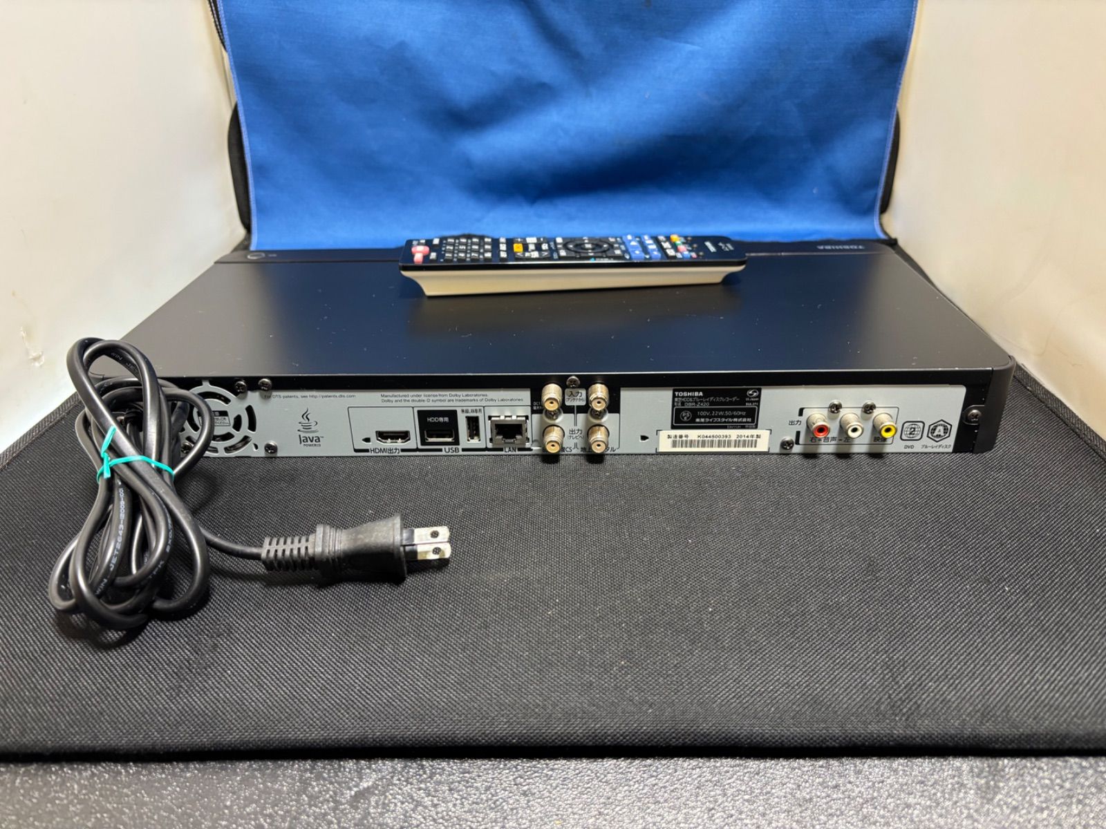 東芝 REGZA HDD/BDレコーダー DBR-Z420 2番組同時録画 1TB リモコン