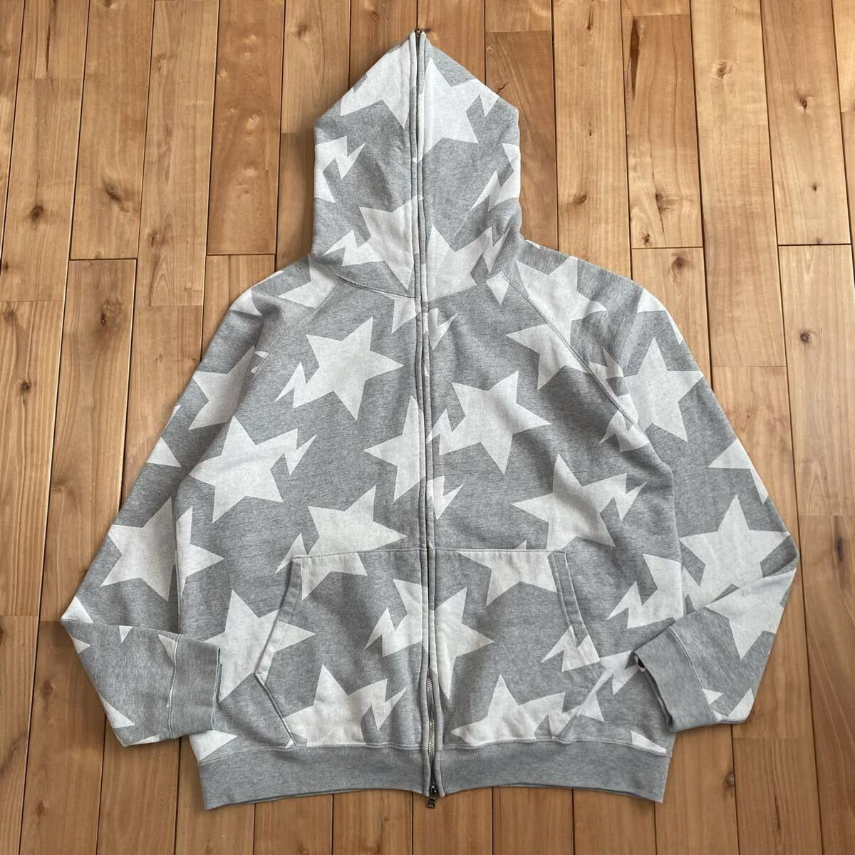 BAPE スター パーカー Lサイズ グレー a bathing ape star BAPE STA