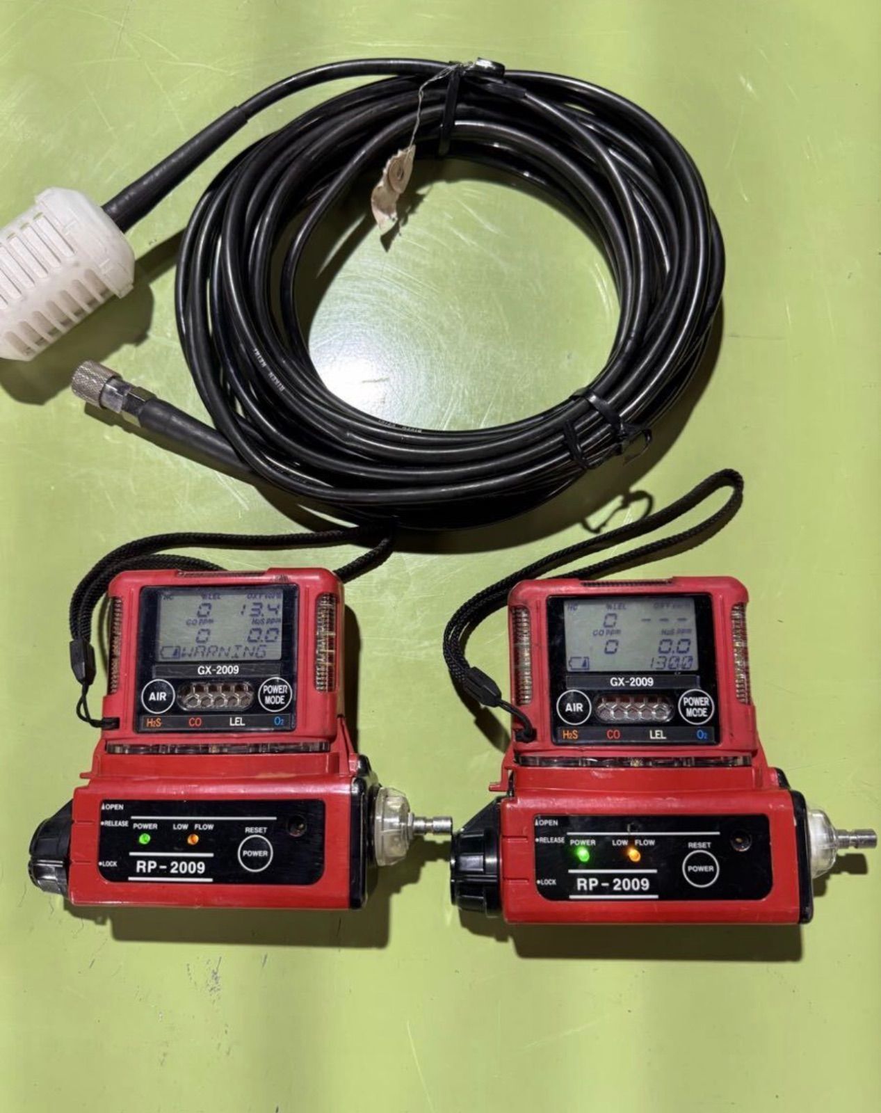 中古品 理研計器 ポケッタブル マルチガスモニター GX-2009 + ガス吸引