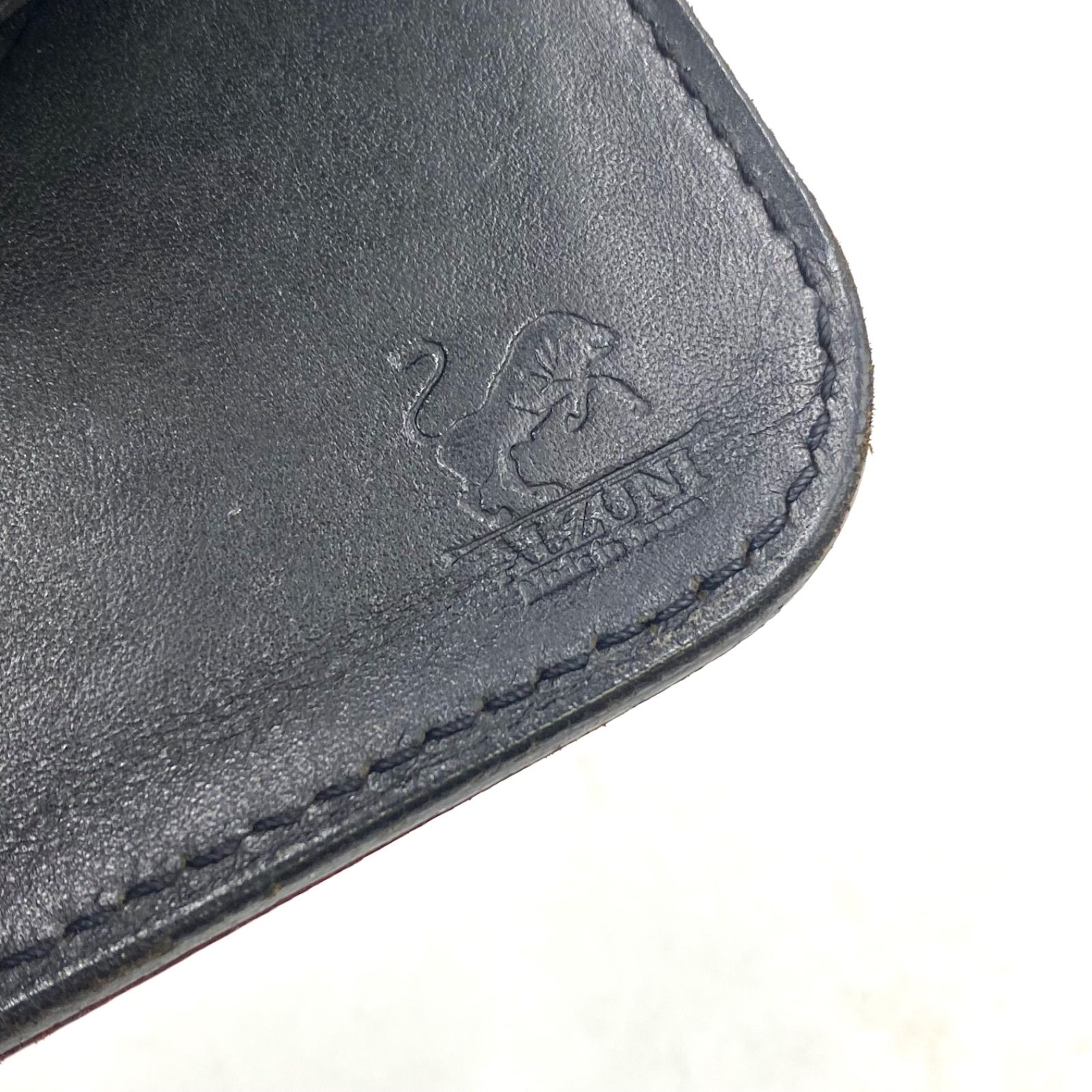 ALZUNI アルズニ レザーウォレット 黒 コンチョ 5セントボタン ALZUNI