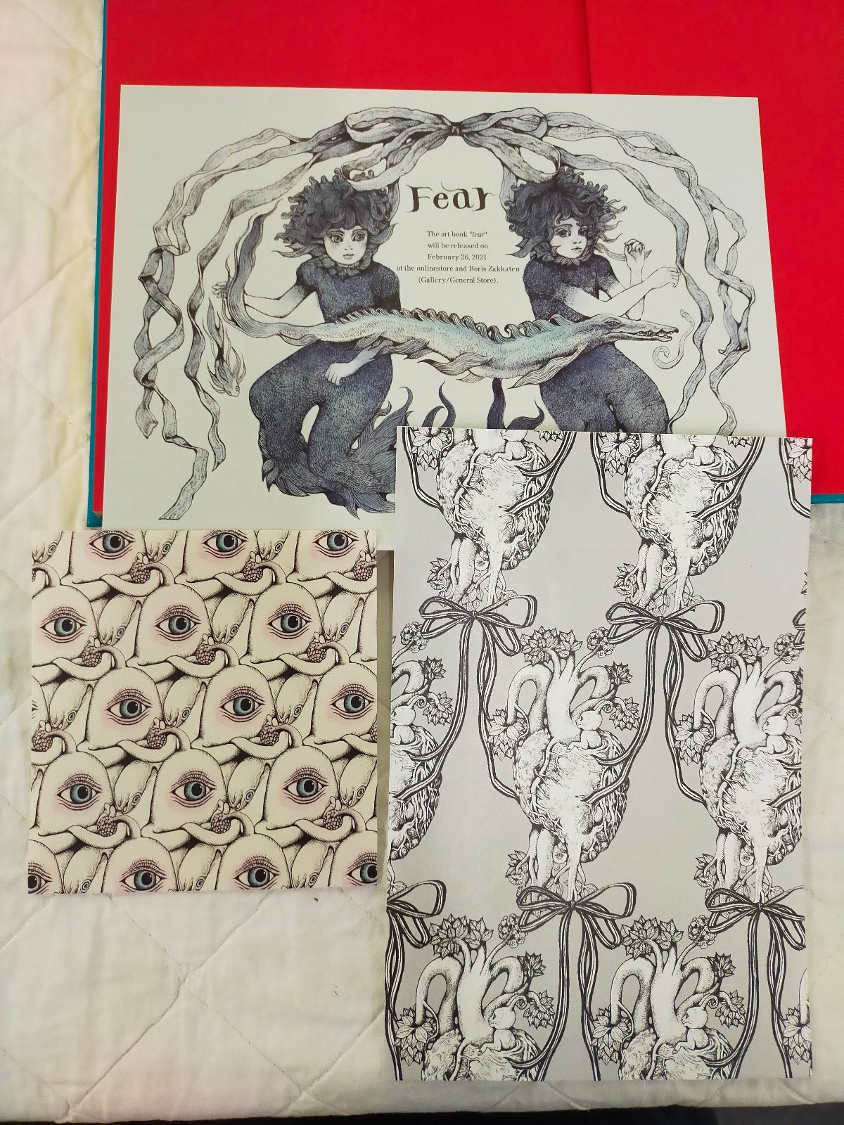 E13-20260225-01 ヒグチユウコ初版 FEAR サイン入り 希少 完品 ボリス