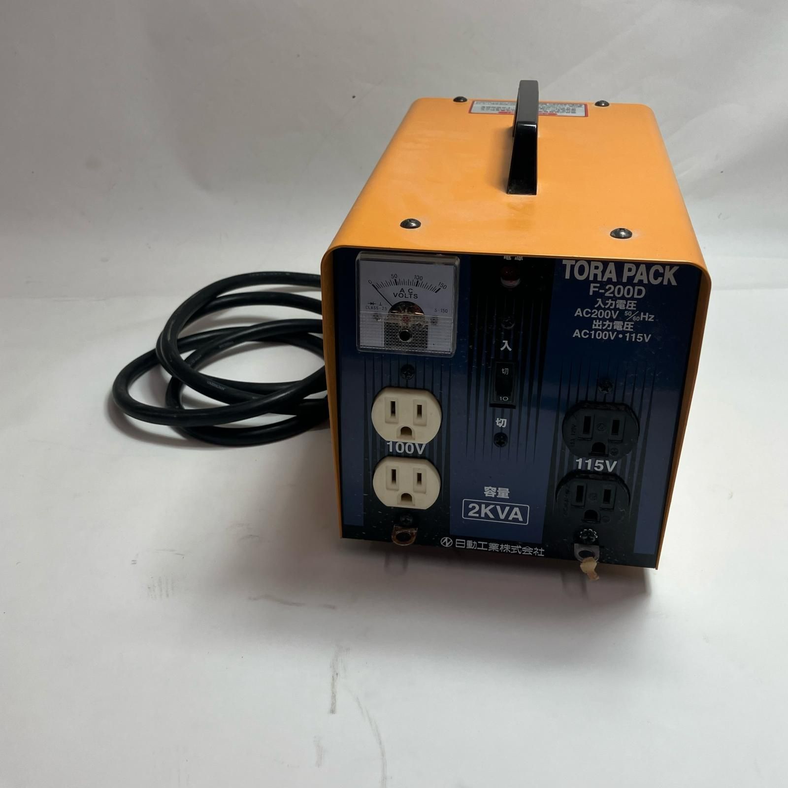 NICHIDO 工具関連用品 降圧専用トランス F-200D オレンジ