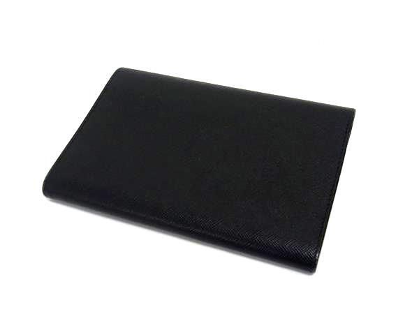 PRADA プラダ 三つ折り 財布 M510A ブラック サフィアーノレザー ユニ