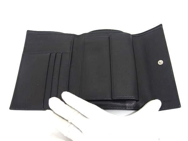 PRADA プラダ 三つ折り 財布 M510A ブラック サフィアーノレザー ユニ