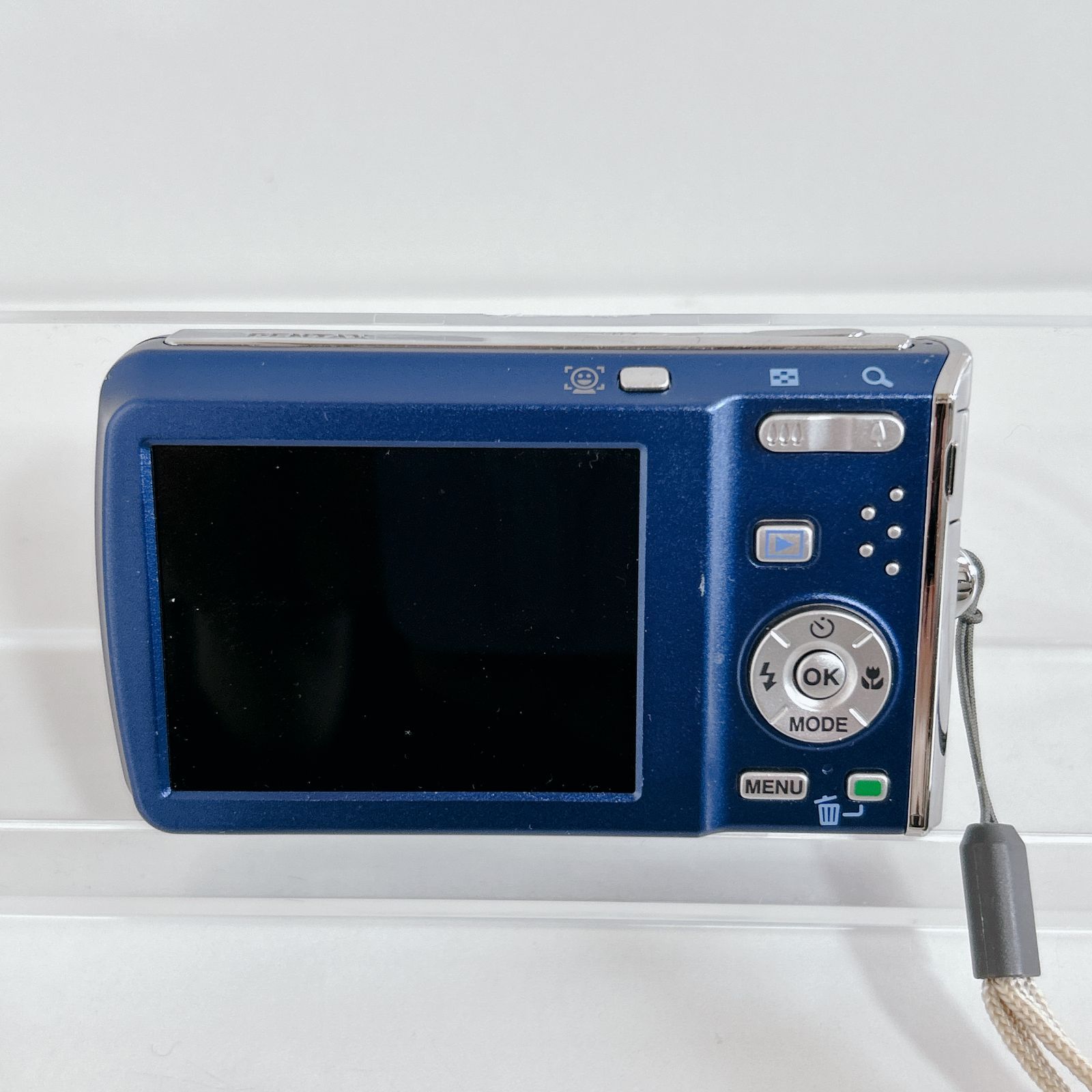 PENTAX Optio M60 10MEGAPIXELS カメラ コンデジ ブルー 充電器ない