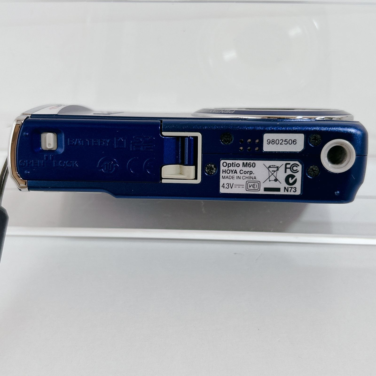 PENTAX Optio M60 10MEGAPIXELS カメラ コンデジ ブルー 充電器ない
