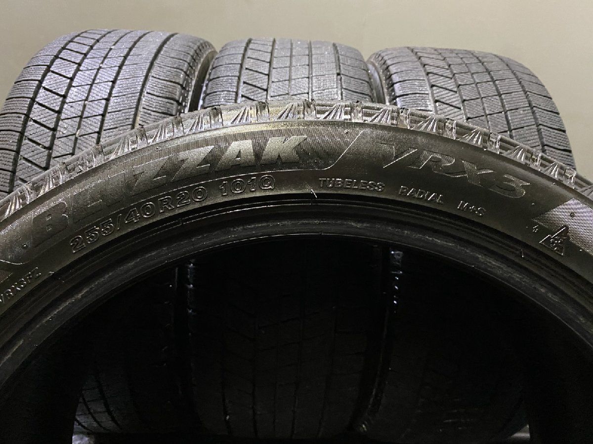 BS BRIDGESTONE BLIZZAK VRX3 255/40R20 20インチ スタッドレス 4本 22年製 バリ溝 audi/A7スポーツバック等　(KTM621) BS BRIDGESTONE BLIZZAK VRX3 255/40R20 20インチ スタッドレス 4本 22