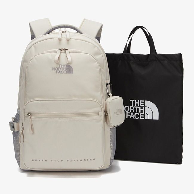 ザノースフェイス DUAL POCKET BACKPACK クリーム Amazon.co.jp: [ザ