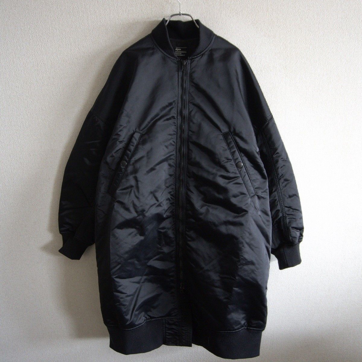 美品】S'YTE Yohji Yamamoto【ロング MA-1 コート】M ブラック サイト