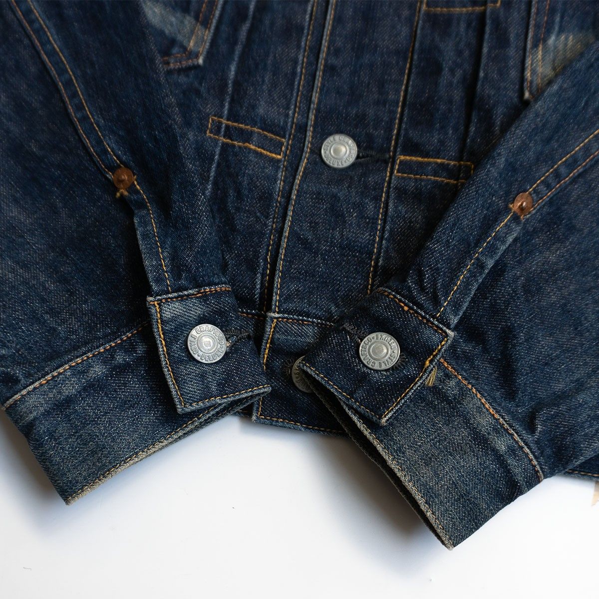 【雰囲気抜群/濃紺】EVISU 【LOT.1507 2nd type デニムジャケット】38 エビス Gジャン カモメ 26020542 雰囲気抜群/濃紺】EVISU 【LOT.1507 2nd type デニムジャケット】38