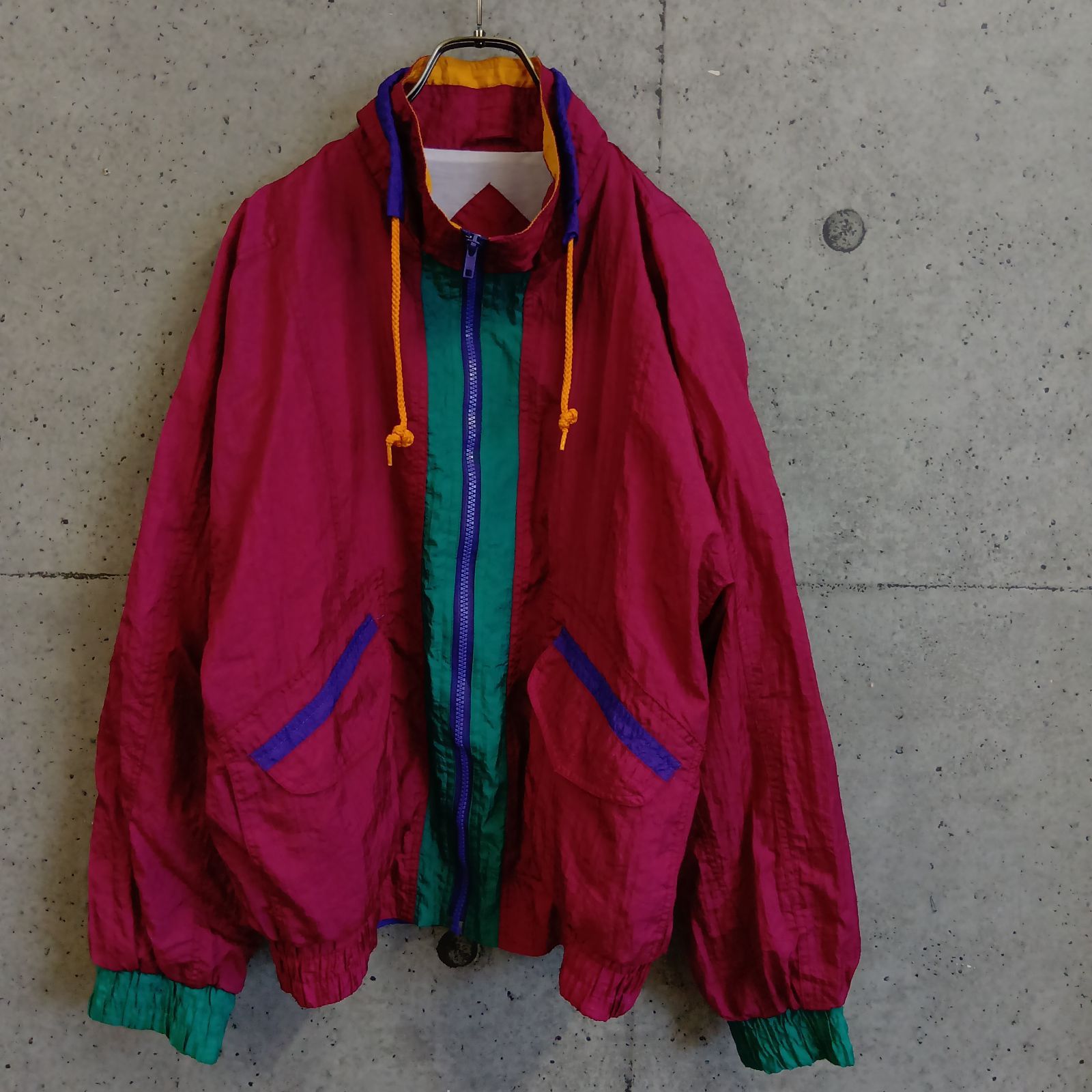 USED】US 古着 90s ROCK CREEK CASUALS ナイロンジャケット L アウター 