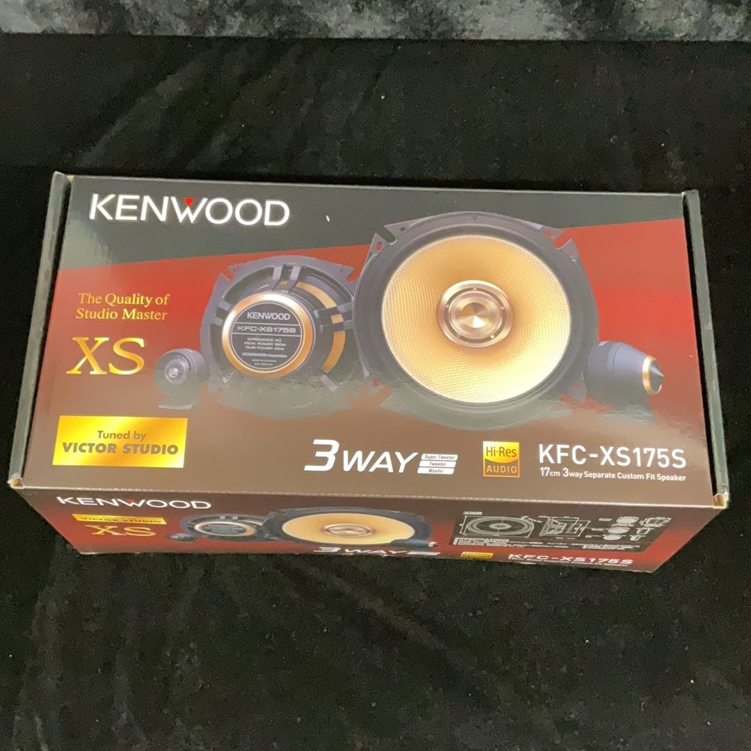 KENWOOD 17cm 3WAYセパレートスピーカー KFC-XS175S 美品【中古品